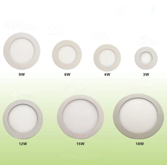 Super bright wholesale price 2835 round LED ceiling light aluminium 3W/4W/6W/9W/12W/15W/18W LED Panel Light
