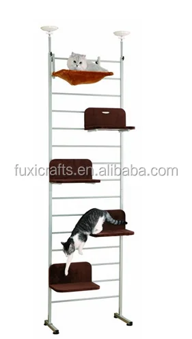 115 inch Floor-to-Ceiling Adjustable Climbing Cat Tree Tower