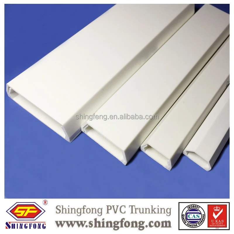 Full Sizes Trapezoid PVC Trunking Cable Duct