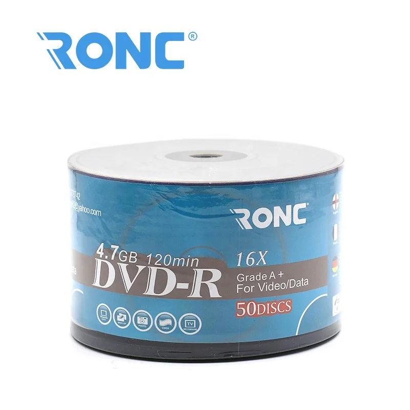 Guangzhou Factory CD DVD Virgin Material 16X 4.7GB Blank Dvds