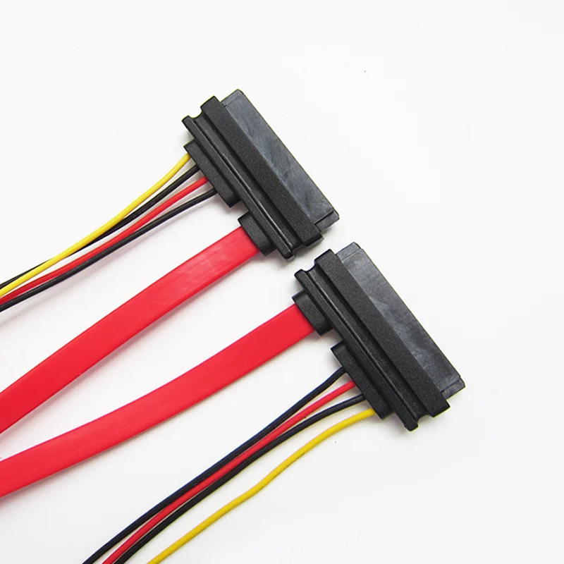 
 Заводской пользовательский Sata 22Pin разъем к Sata 7Pin + 4Pin HSG кабель питания  