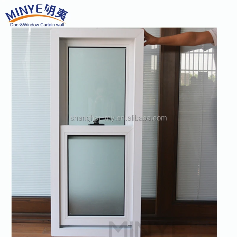 Australian Standard Plastic PVC Vertical Sliding Window Double Glazing Door and Window