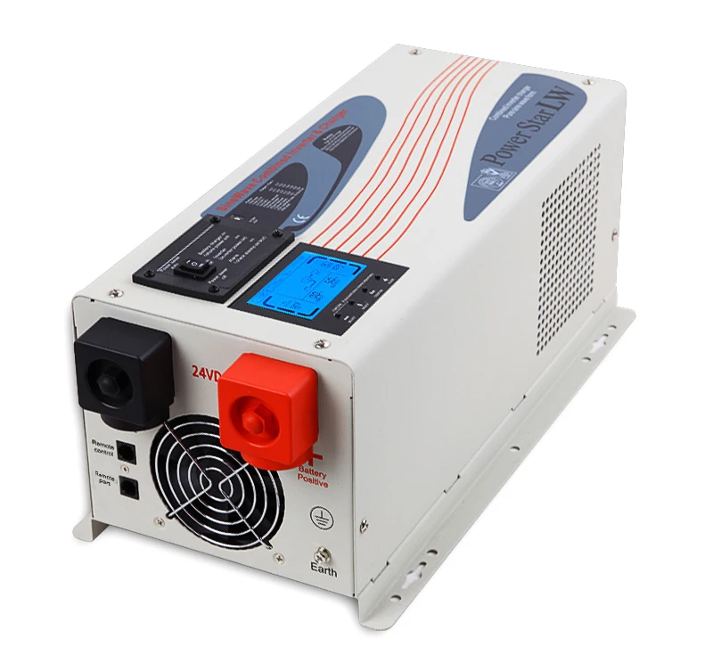 2000w 3000w 12v 24v 48v w7 with battery charger power star lw inverter