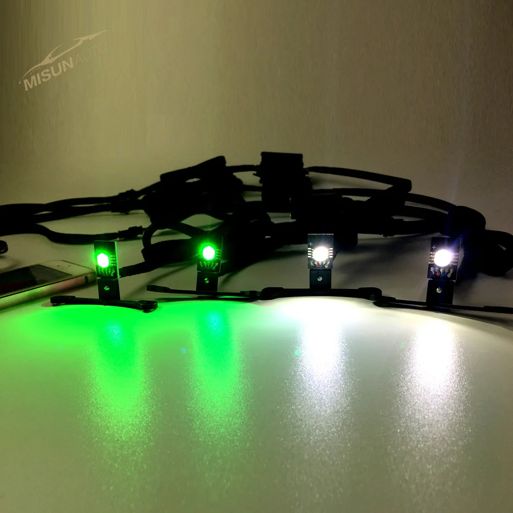垂直プロジェクターレンズ,2.5インチ,h1,h4,h7,rgb,led