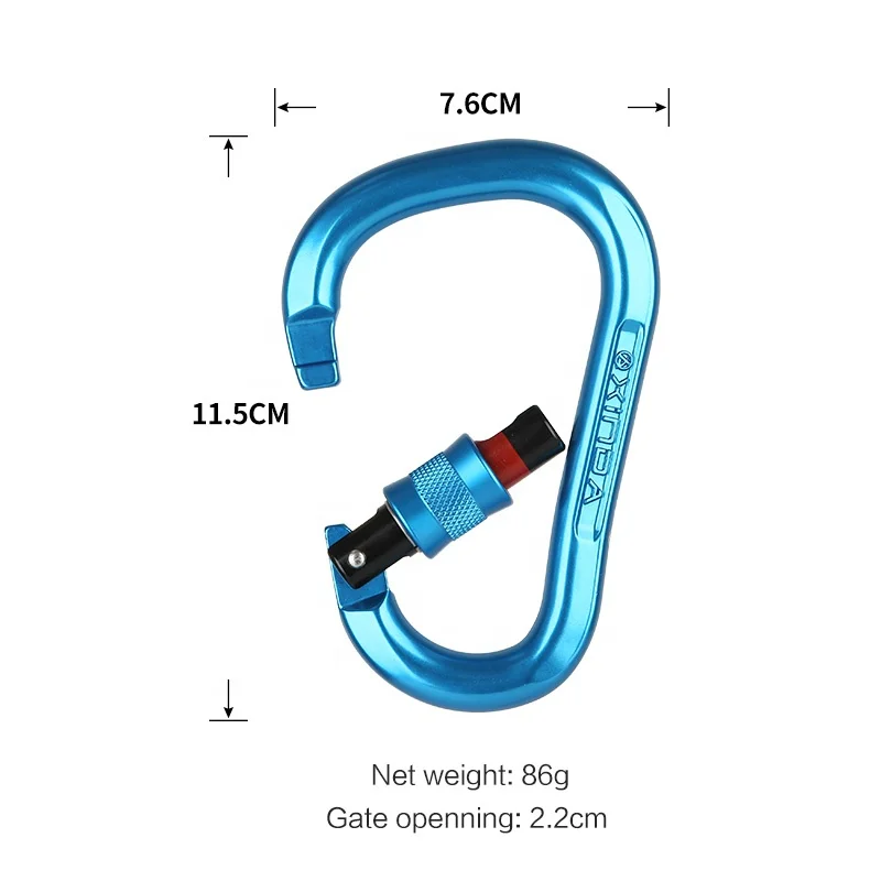 XINDA HMS 7075 алюминиевый карабин для альпинизма 24kN