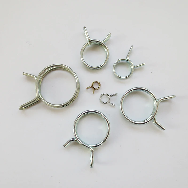 Abrazaderas De Manguera 10pcs Ajustable Doble Alambre Manguera De Agua Abrazadera De Lengüeta Clip De Tubo Aro Fijación De Plomería(32mm(28-32