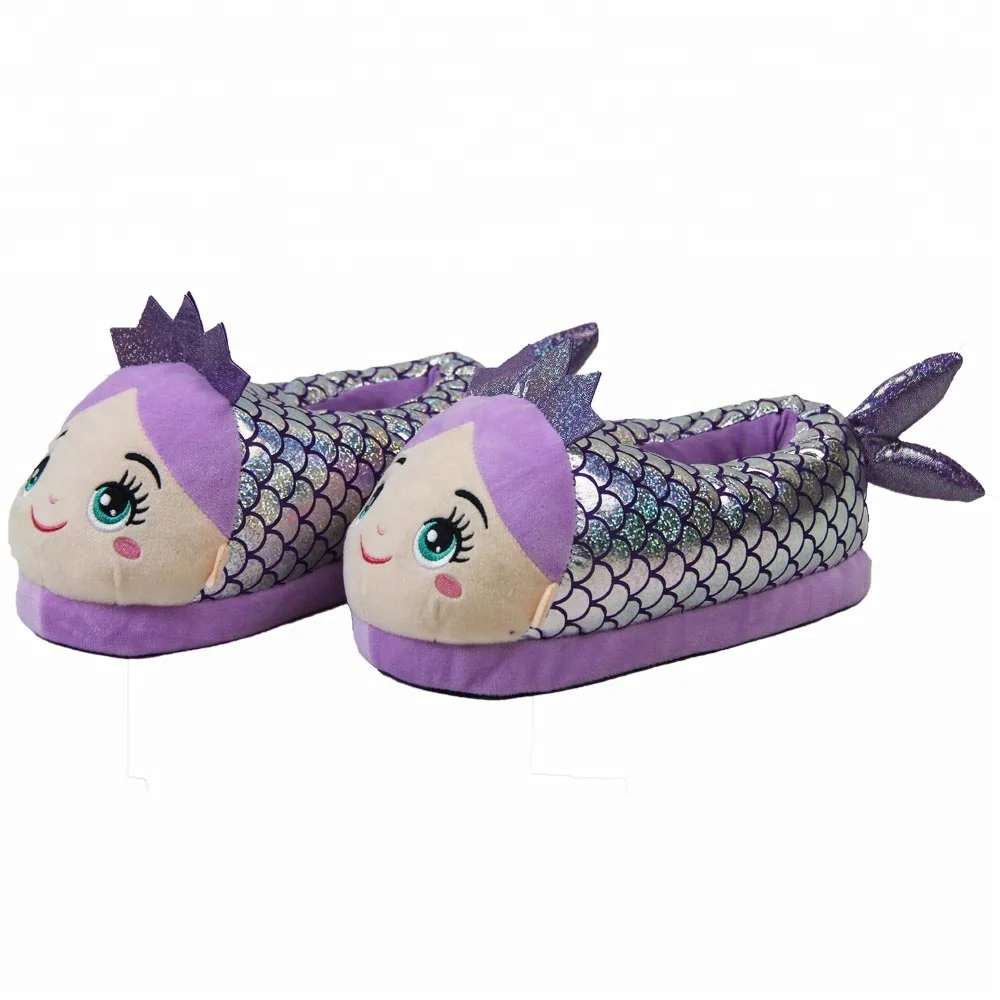 Plush Slippers Mermaid Slippers For Adults Ariel Slippers For Kids