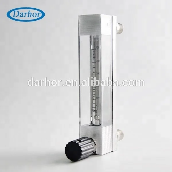 DK800 High Accuracy Small Flow Rate 100LPH Glass Tube Flow Meter for Air Hydrogen H2