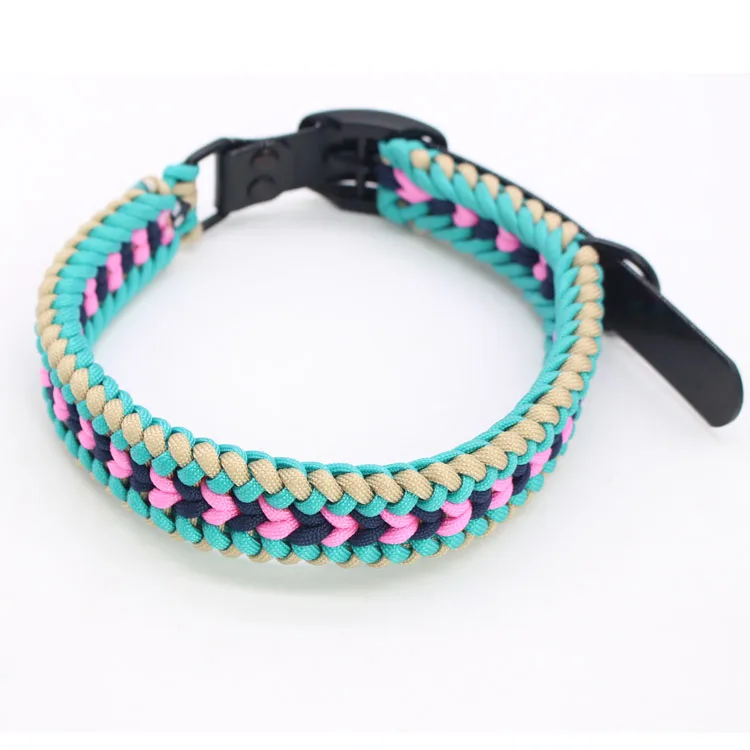 Регулируемый на заказ нейлоновый Паракорд для дрессировки ошейник