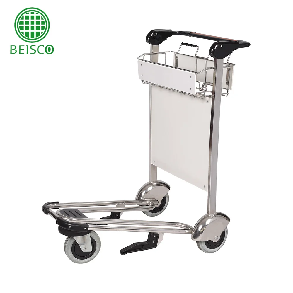 economize labour airport luggage trolley used for airport