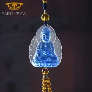 Religious Medicine Buddha Car Hanging Crystal Pendant Wholesale