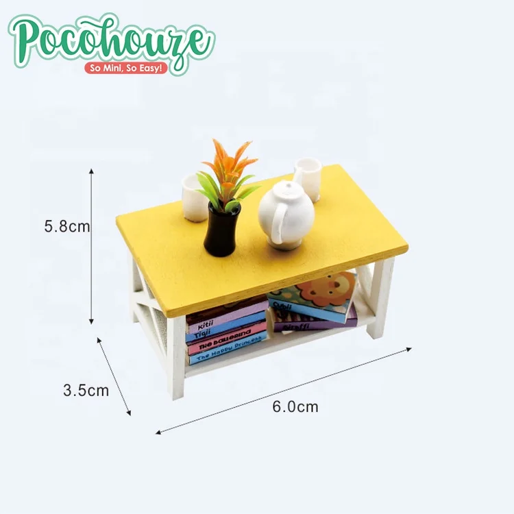 Новый дизайн, детский деревянный кукольный домик «сделай сам», набор миниатюрной мебели, игрушка