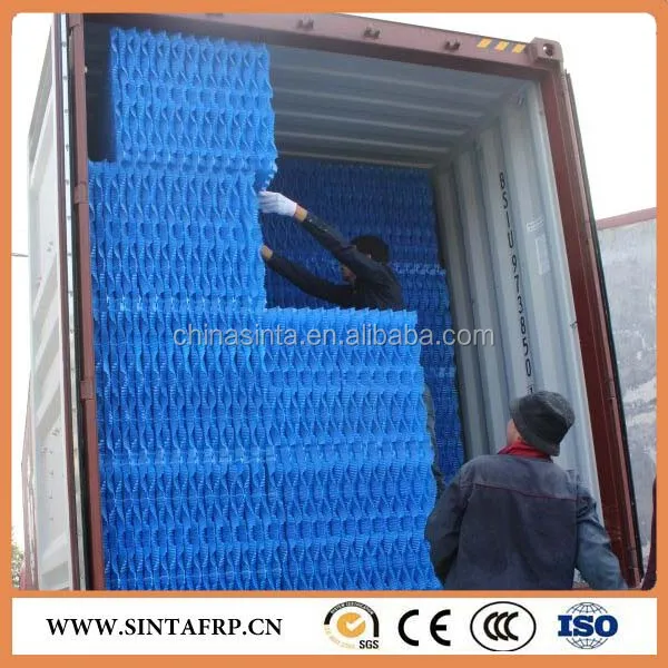 Supply PVC Structured Trickling Filter PVC Fill Sheet Industrial Cooling Tower Fill Material