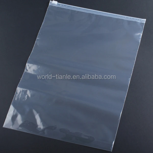 A4 Size Plastic Zipper Envelope File Bags for Cash Coin Storage