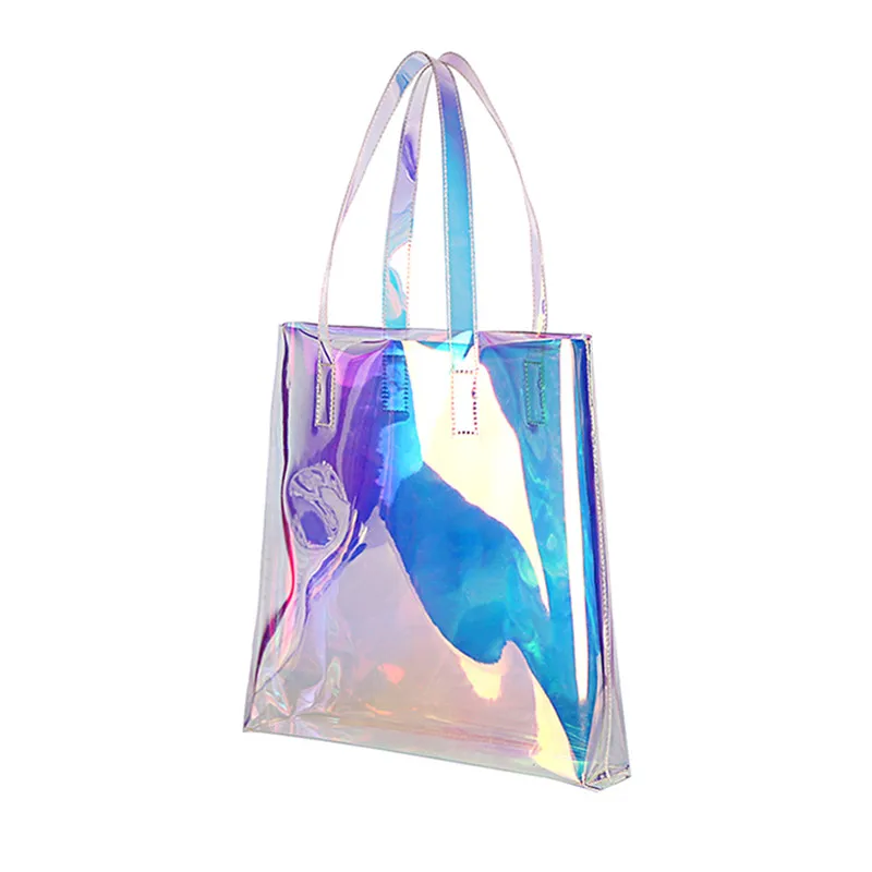 Shop Our Hot Sell Shiny Holographic PVC Handbag Customize Size