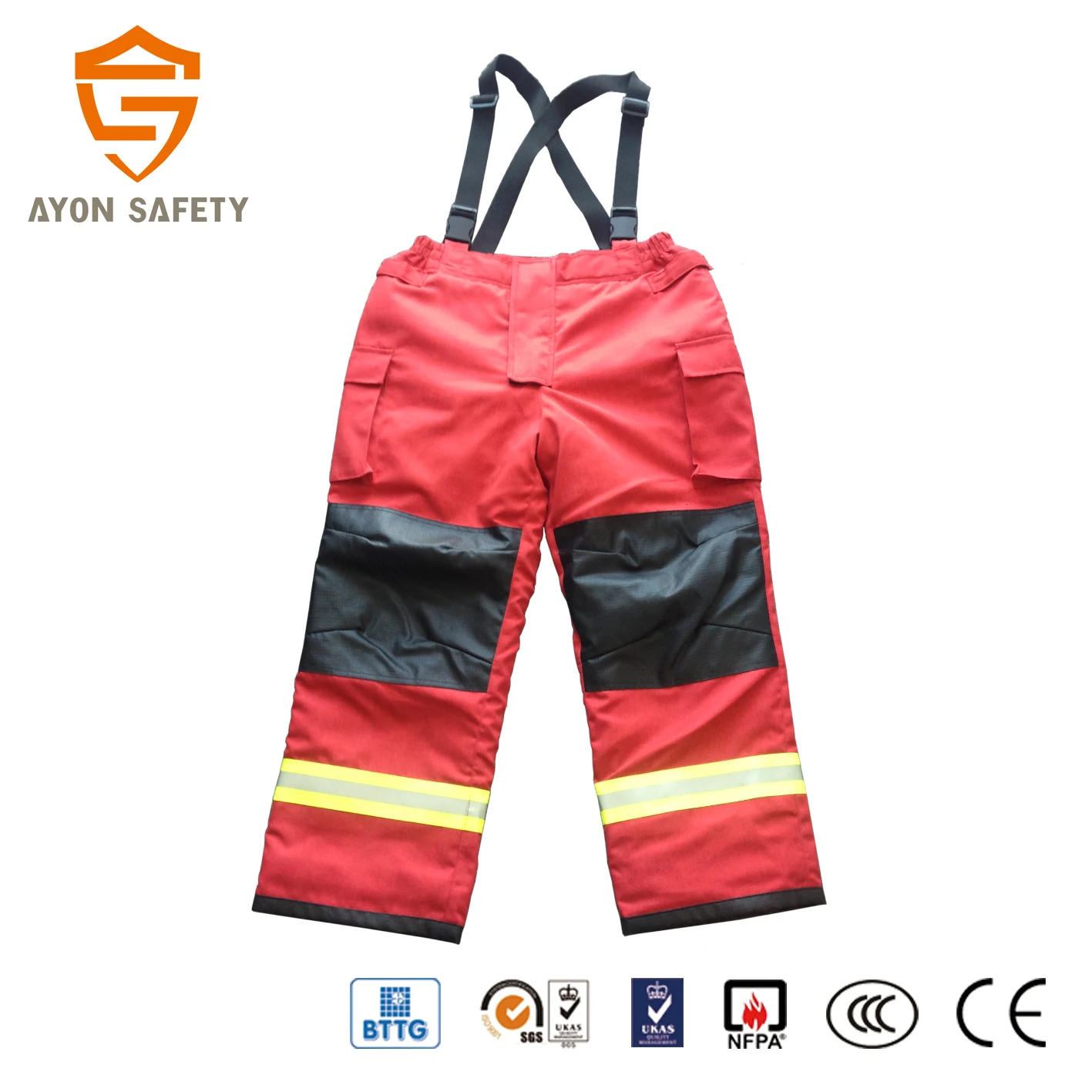 Flame Retardant Fire Safety Uniform Fireman Coverall Key Safety Clothing