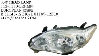 112-1130-lehmn Oem 81145/81185-12e10为丰田卡罗拉2011中国模型南非