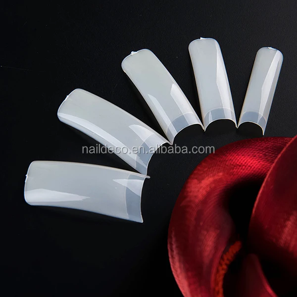 НАДЕКО оптовая продажа 500 шт./пакет или коробка натуральные Французский Типсы Ложные Акриловые для Неил арта украшения для кончиков ногтей