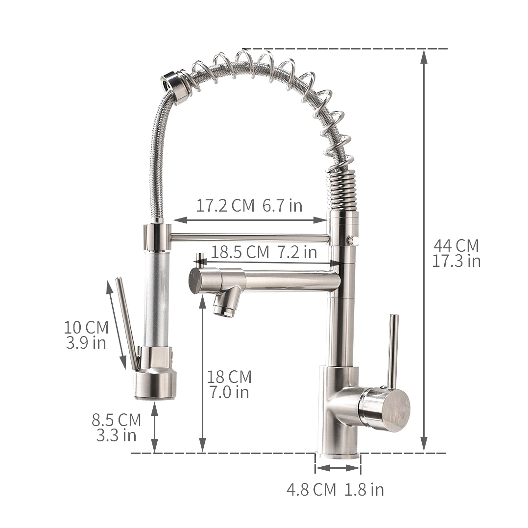 Flg High Quality Pull Down Stainless Steel Kitchen Faucet,Torneira ...