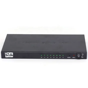 TV Lcd Screen Cctv Av Audio Video 1 To 8 Port 3D Ethernet 8*1 Hdmi Splitter 1x8