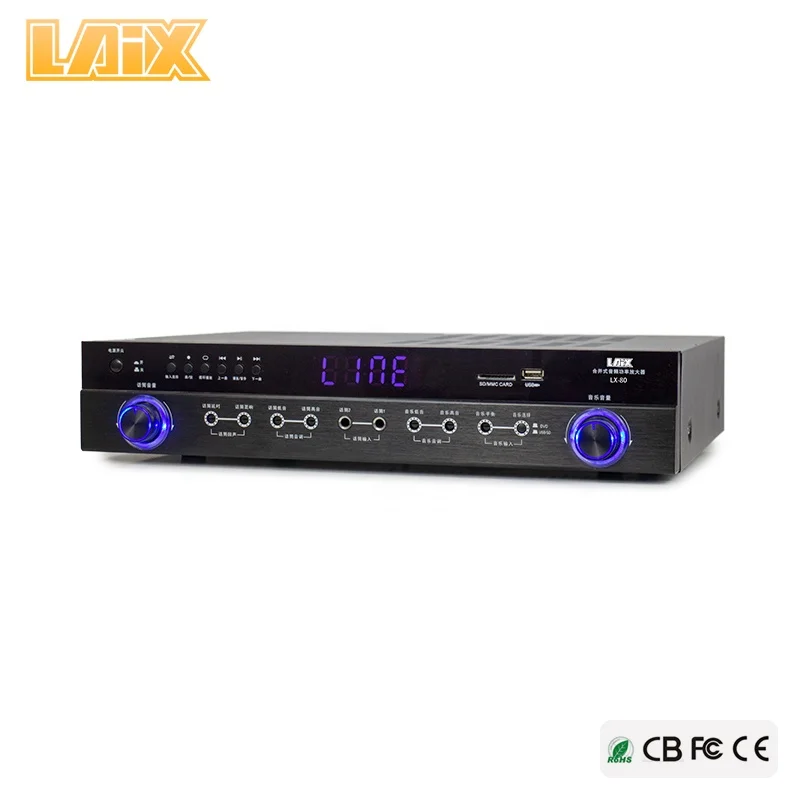 Laix Lx-80 Class Power Amp Digital Professional High Quality Rms Ampli Amplifier