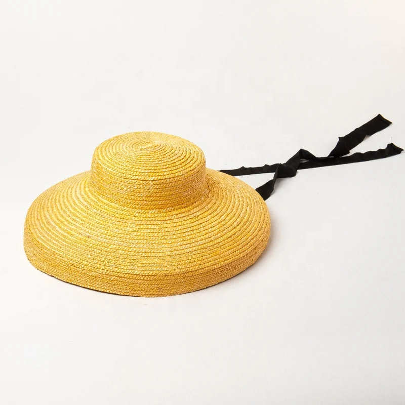 Lady Women Summer New Vintage Short Crown Shape Wide Brim  display picture 1