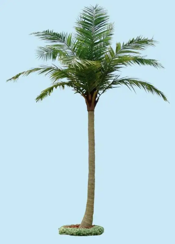 Windproof Ornamental Palm Trees Artificial Coconut Tree Outdoor Indoor Decoration