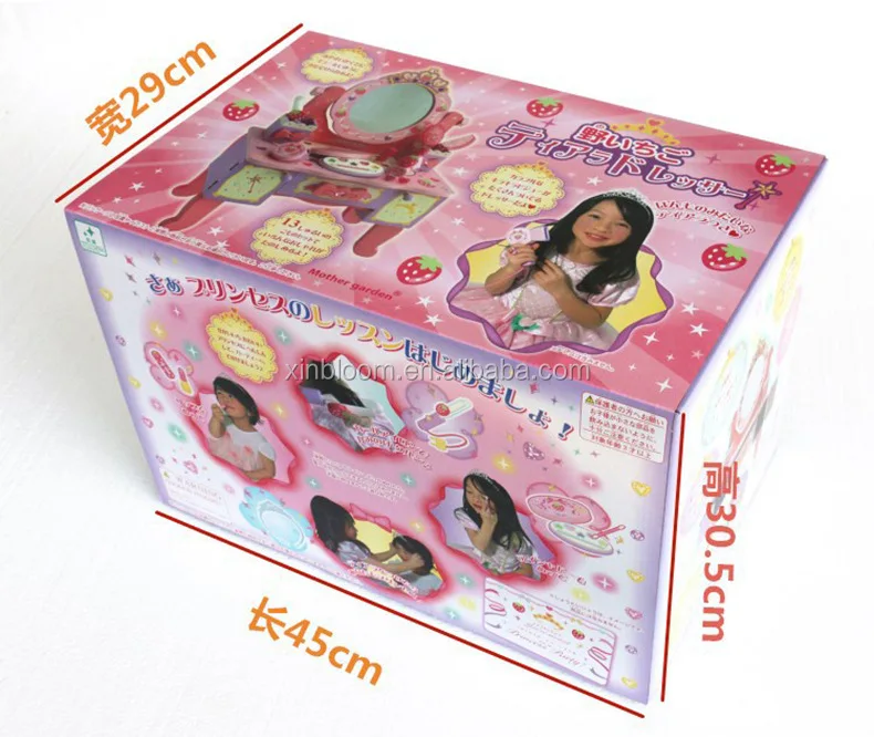 2021japanese Princess Play Set Wooden Dressing Table With Chair Play