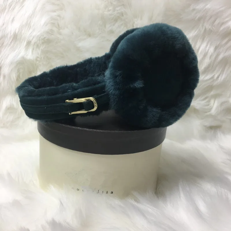 Зимние наушники из натурального меха ягненка для детей и