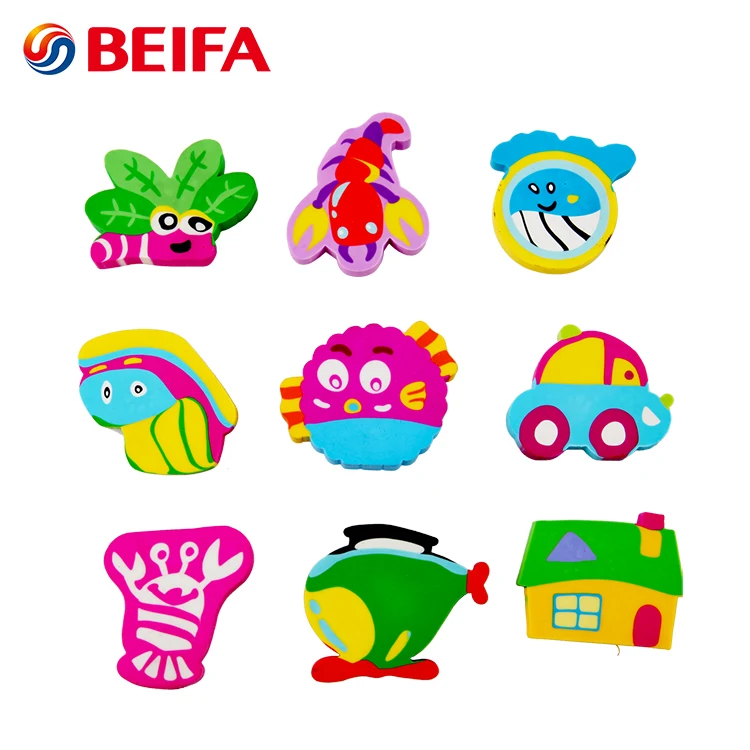Бренд Beifa RB0006 модный дизайн цветной милый ластик различных форм набор для детей