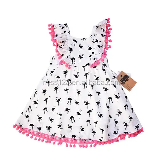 flamingo smocked dress