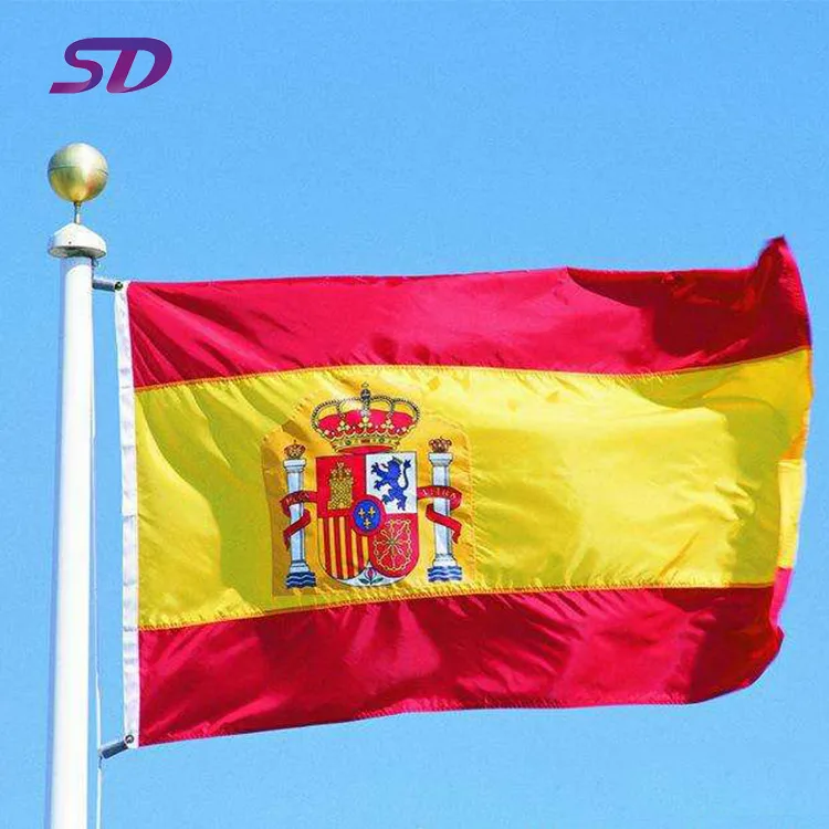 Digital Printing Europe Blue Yellow Red Flag, Promotional Country Flags Custom,iraq Flag National