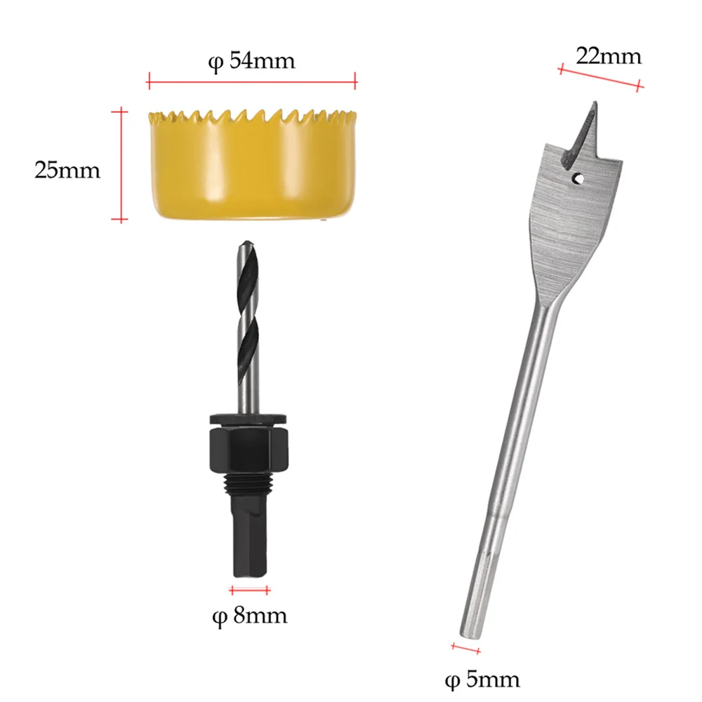 3pcs hole saw cutting set kit