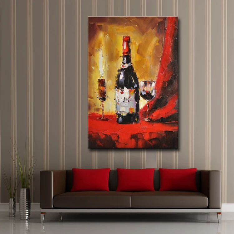 DIY Painting Set with Red Wine - 1 Canvas