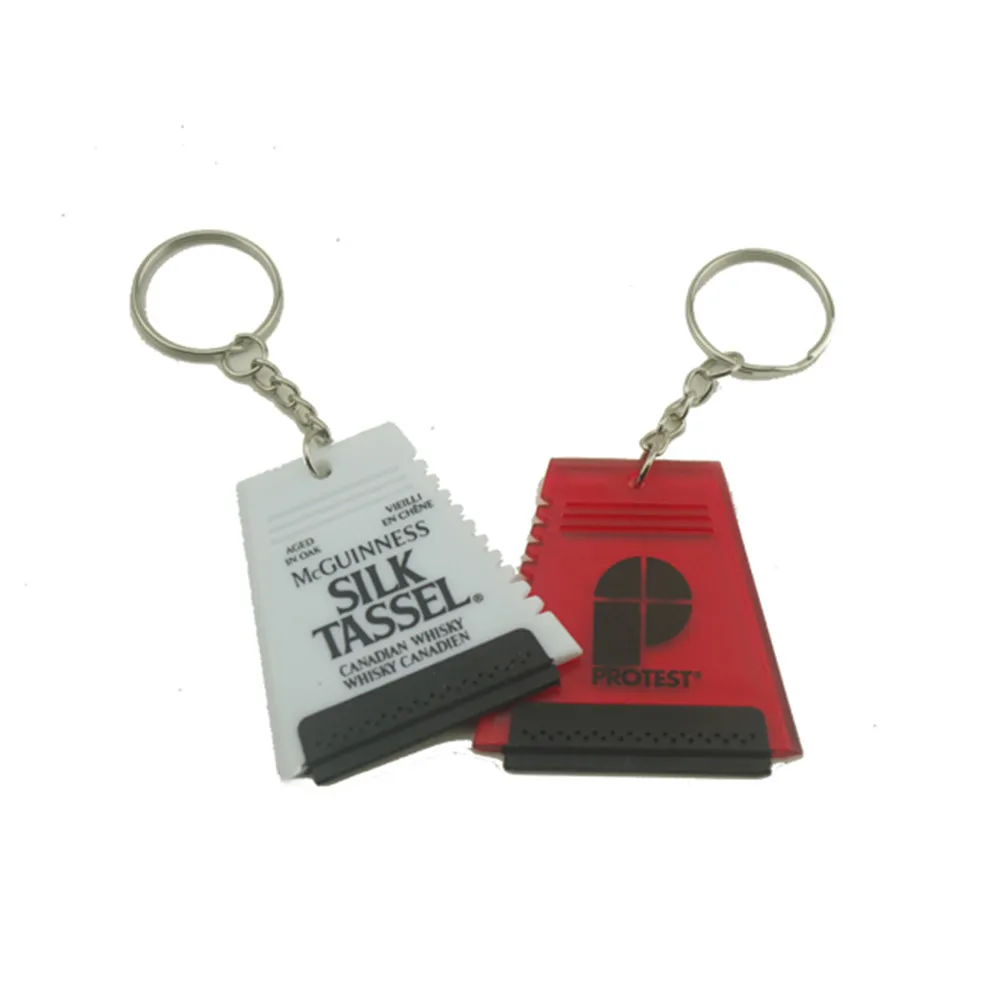 Promotional Custom logo Cheap Popular Mini Car Ice Scraper with Keychain