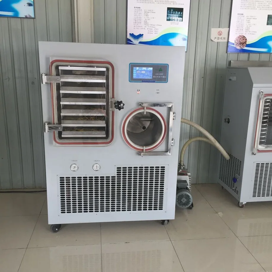 LGJ-100F Горячая Акция вакуумная сушильная машина для заморозки/Пилот флаконы пробкования вакуумный сублиматор