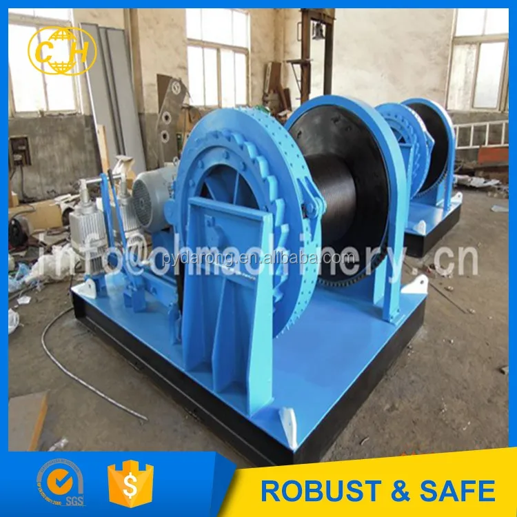Mining Hoist 5Ton Winch for Vertical Incline Shaft Lifting Pull Slow Speed Large Capacity Safe Brake Device