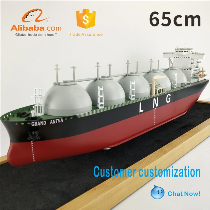 【L】O.A.S Customized 65cm Grand Anta LNG Ship Model Factory Model for Souvenirs & Gifts