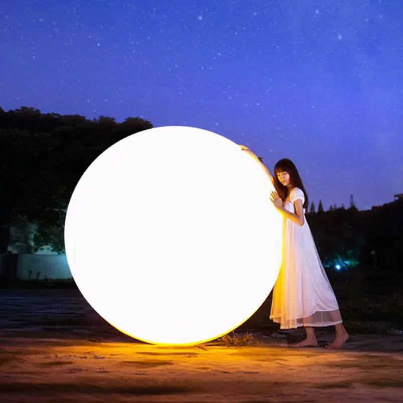 Led Ball Rechargeable Waterproof Outdoor Large Plastic Illuminated Led Light Ball  LED Light