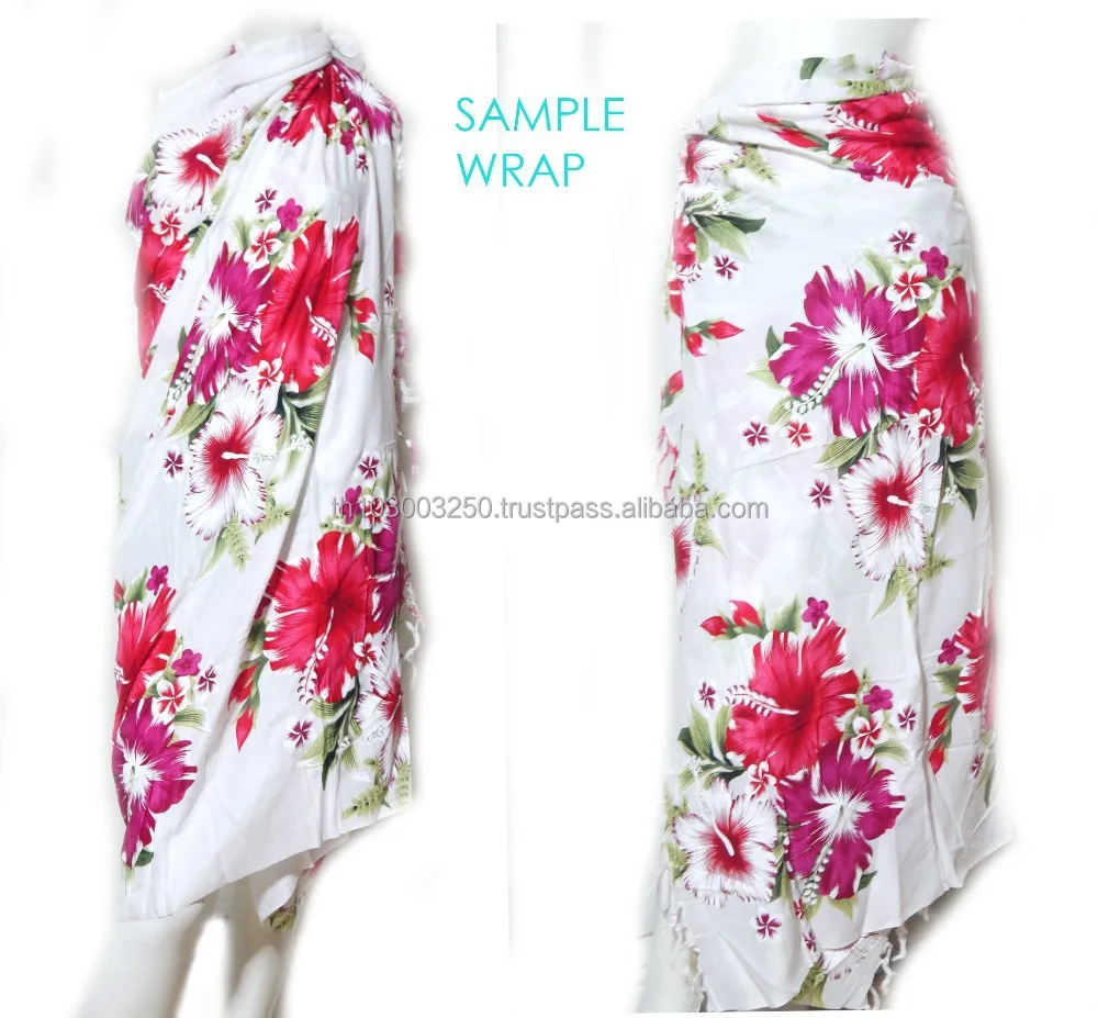 
Винтажный цветной саронг в стиле бохо с цветочным принтом, Гавайский пляж, тайский стиль 