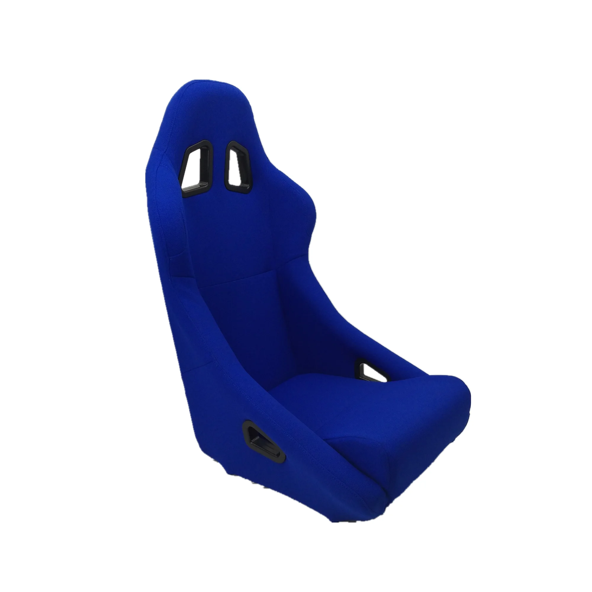 Universal Bucket Seats for Racing Car Blue Pineapple Material Cloth Sports Seats With Double Rails