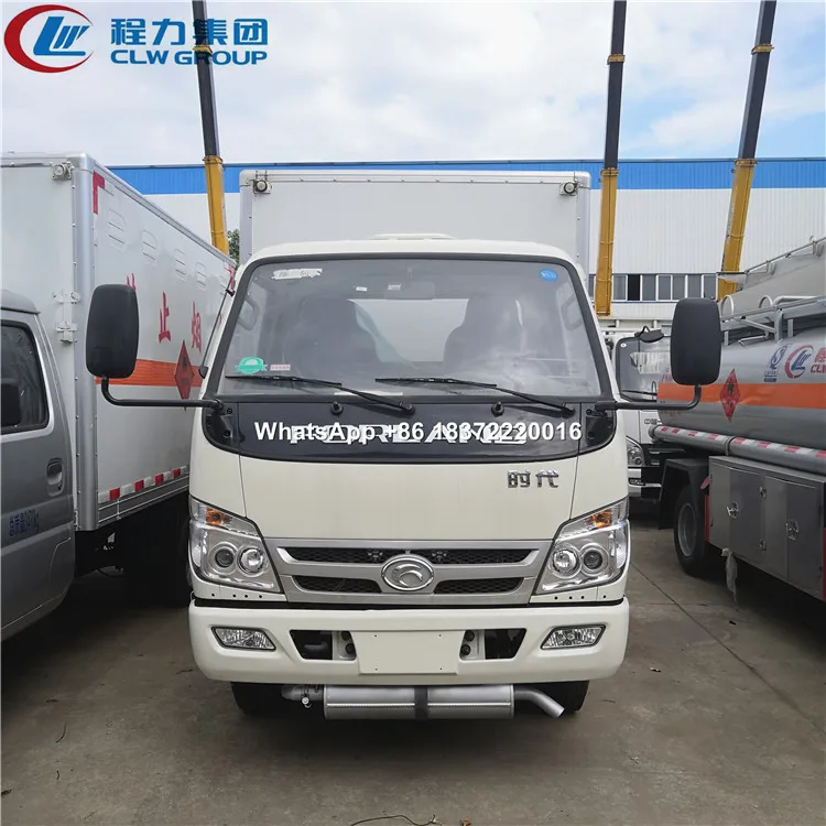 Foton Forland Small 3 Tons 4 Tons Dangerous Goods Transport Van Truck for Sale