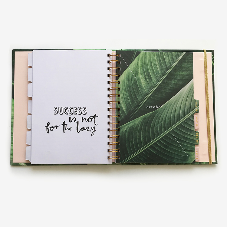 
 Индивидуальный Еженедельный планировщик с резинкой для студентов  