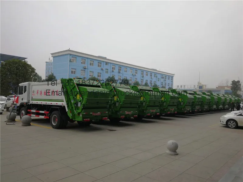 Dongfeng 15m3 Hydraulic Compression Garbage Compactor Truck
