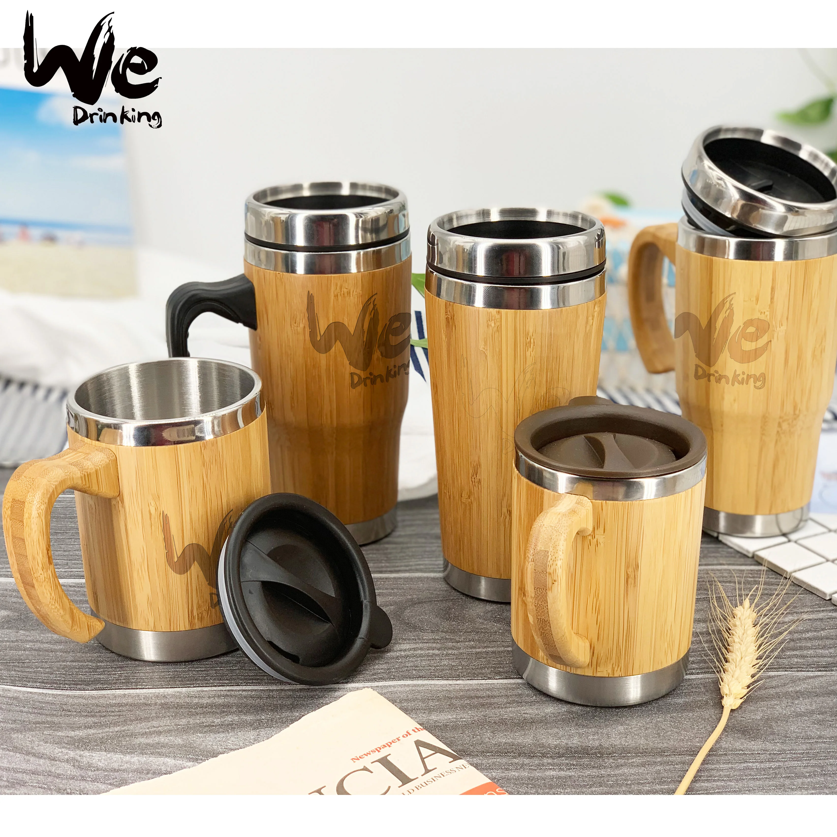 BAMBOO REUSABLE COFFEE MUG 16oz / 455ml