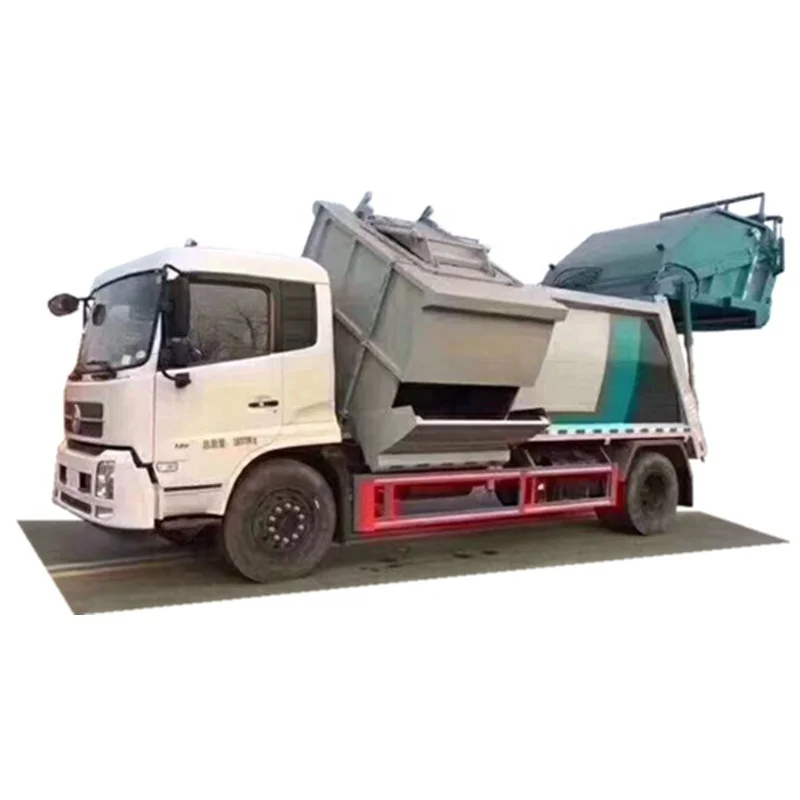Japan Chassis Cheaper Garbage Classification Side Loading Self Discharge Compactor Trash Transfer Trucks