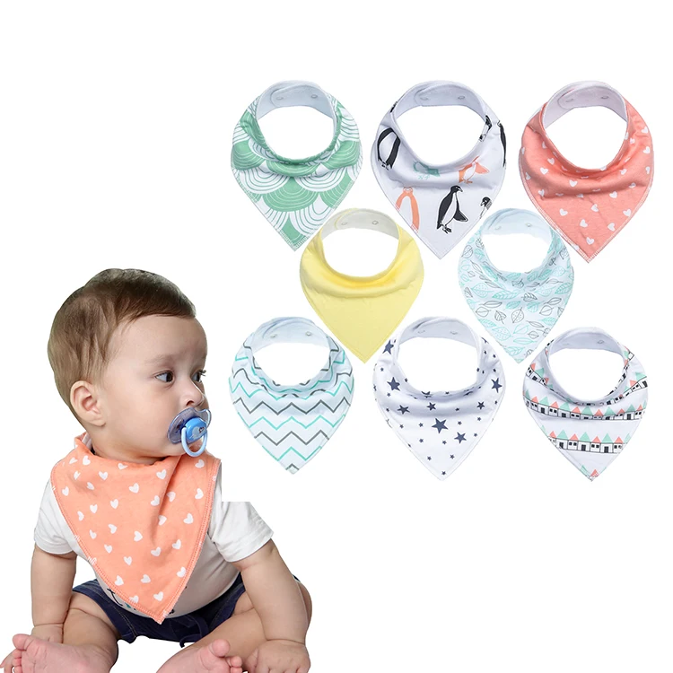 1PC Baby Bandana Drool Bib for Drooling and Teething 100% Cotton Super Absorbent 