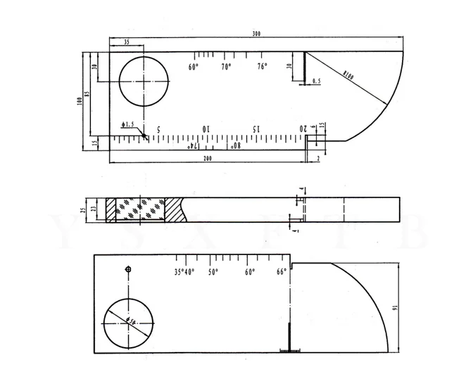 Ut Calibration NDT UT Accessories - Ultrasonic Flaw Detector Calibration