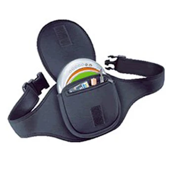 CD-Player-Gürteltasche – Schwarz, Dehnbar, Mit Reißverschlussfach, Für Sport & Unterwegs