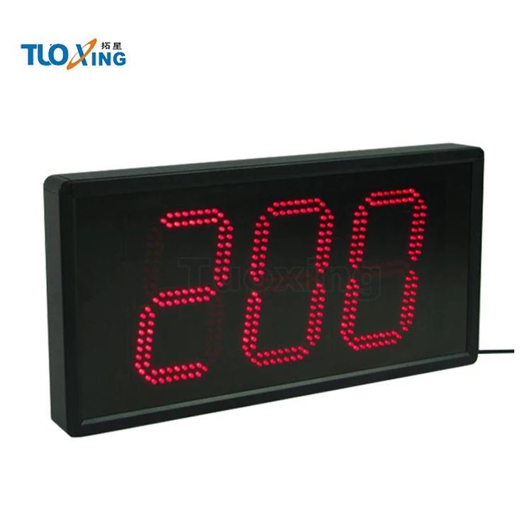 Portable 6 Inch 3-Digit Manual Timer Digital 999 Days Countdown Clock Green Remote Control Electronic Theory Product